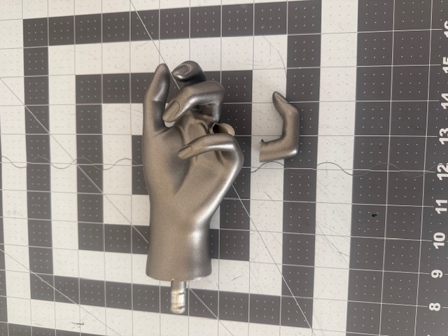 Broken Finger on Female Hand How to repair a broken hand from a mannequin