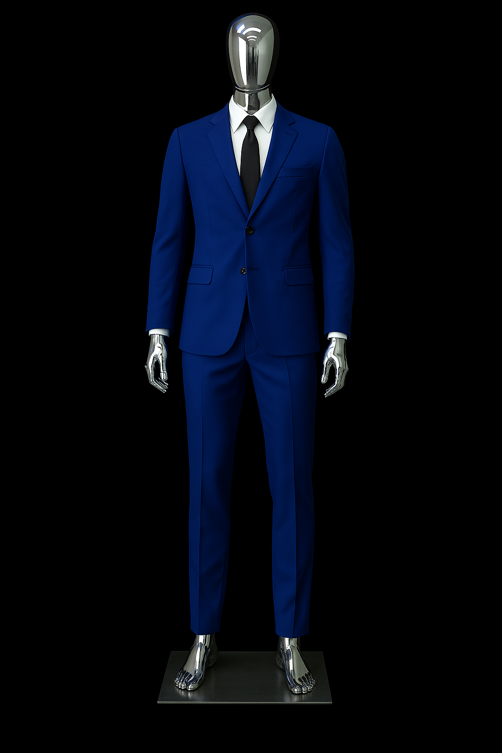 Male Chrome Plastic Mannequin