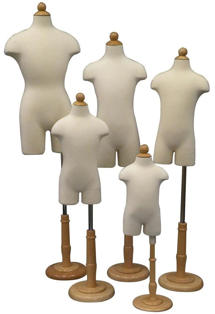 Mannequin Mode Children Body Form Torso with Base