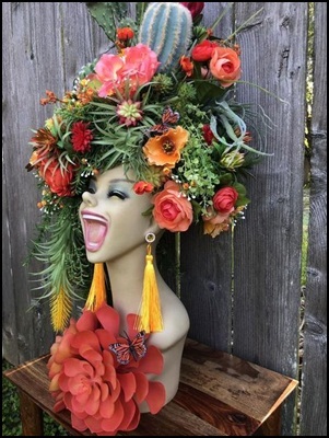 Mannequin Head Planter Fiberglass Head Planter – A bold garden accent with surreal charm.