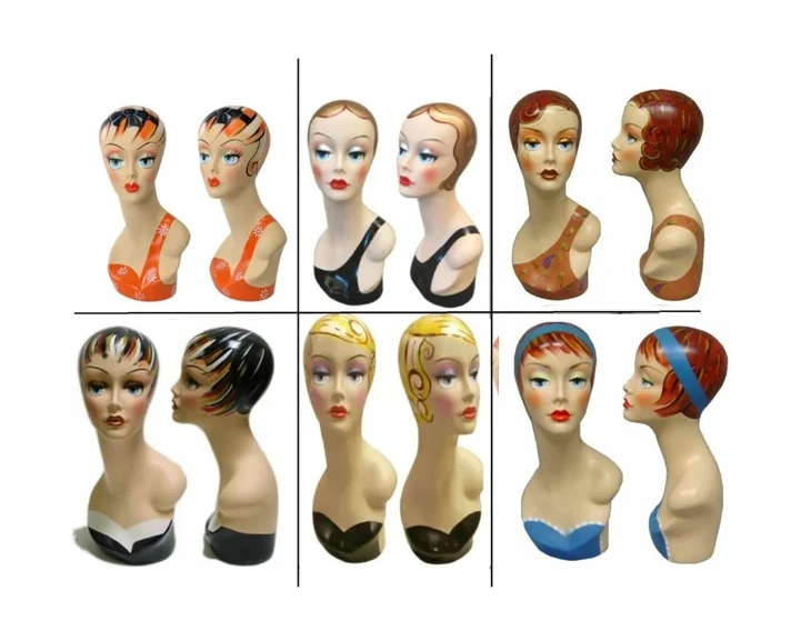 1920s Flapper Replica Mannequin Head 1920s Flapper Replica Mannequin Head