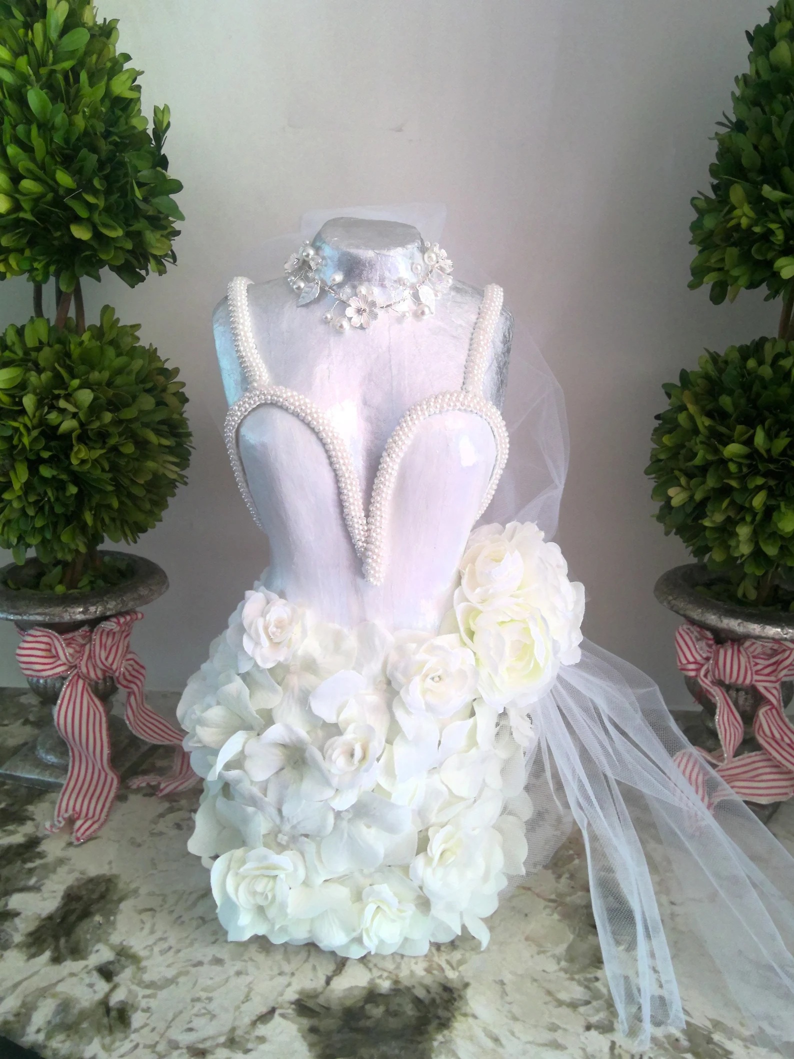 Wedding Decoration for Centerpiece, Bridal Centerpiece, Bridal Bridal Shower Decoration, Mannequin Dress Form Tree Tabletop