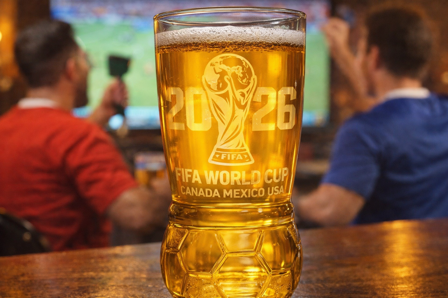 FiFA Would Cup 2026 Soccer Glass 16 oz Soccer Glass